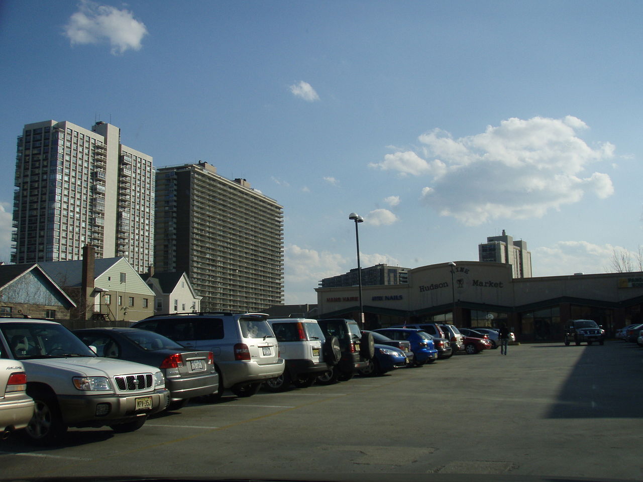 Fort Lee, New Jersey seen from street level